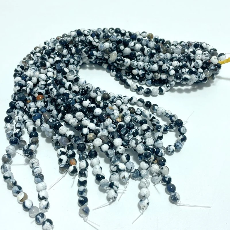 8mm Stripe Beads Bracelets Wholesale Clear Quartz Black Tourmaline Obsidian - Image 8
