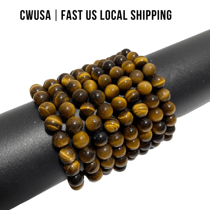 Local Stock - 8MM Yellow Tiger Eye Bracelet Wholesale