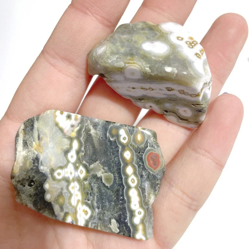 Beautiful 8th Vein Ocean Jasper Small Free Form Wholesale - Image 4