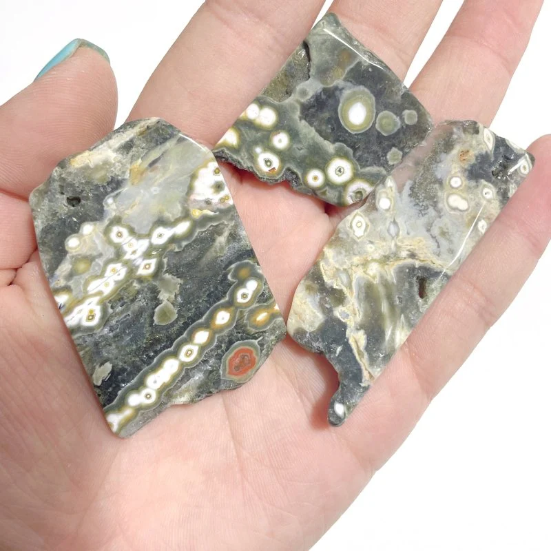 Beautiful 8th Vein Ocean Jasper Small Free Form Wholesale - Image 8
