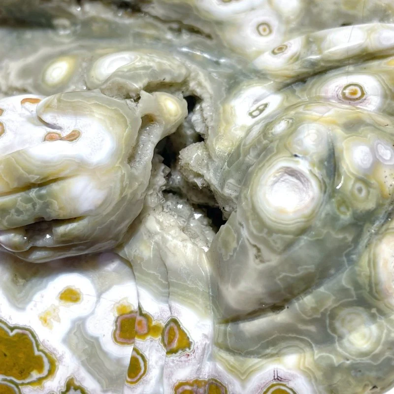 Beautiful 8th Vein Ocean Jasper Ganesha Carving - Image 6
