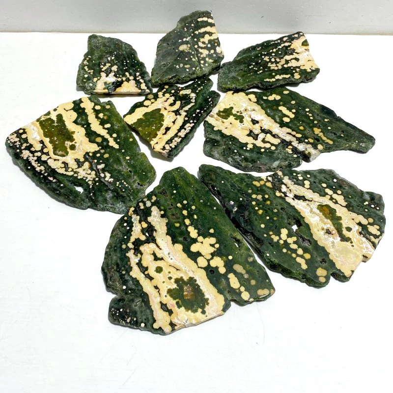 8 Pieces Beautiful 8th Vein Ocean Jasper Slab