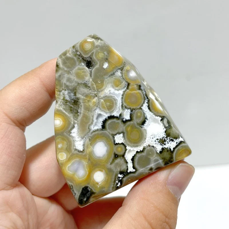 10 Pieces Big Circle 8th Vein Ocean Jasper Free Form - Image 2
