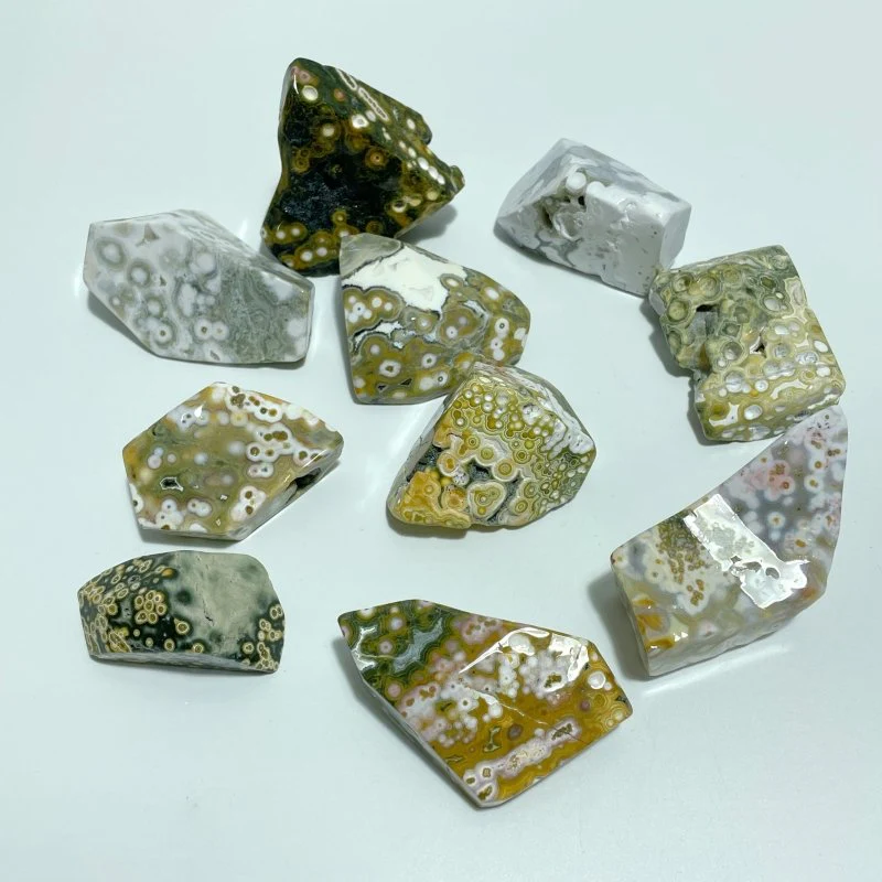 10 Pieces Big Circle 8th Vein Ocean Jasper Free Form - Image 3