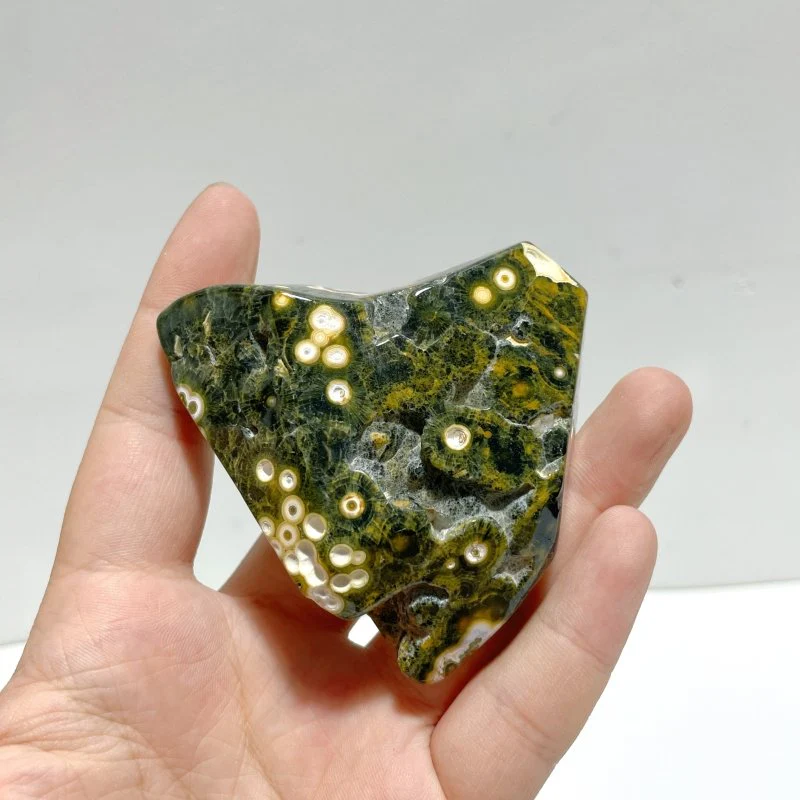 10 Pieces Big Circle 8th Vein Ocean Jasper Free Form - Image 6