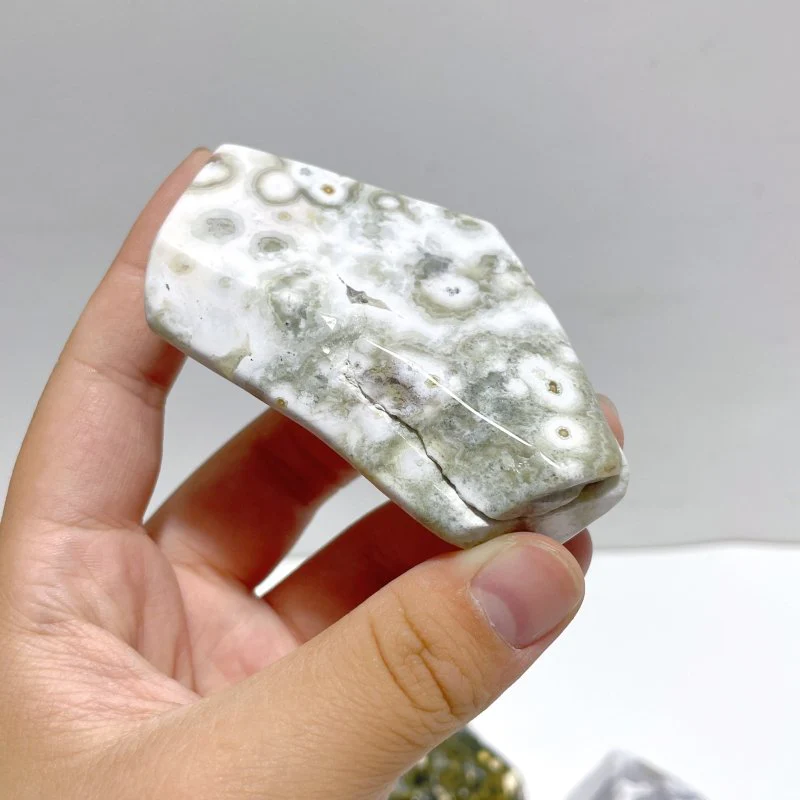 10 Pieces Big Circle 8th Vein Ocean Jasper Free Form - Image 8