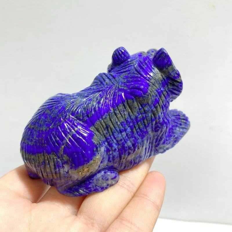 9 Pieces Lapis Lazuli Bears Carving - Image 3