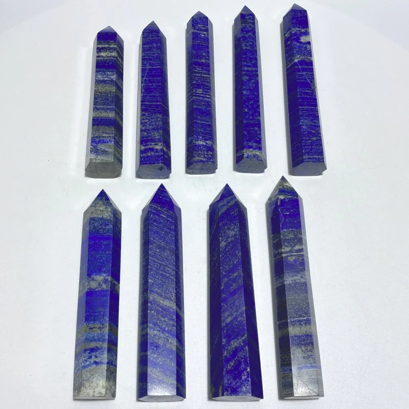 9 Pieces Large Lapis Lazuli Tower Point