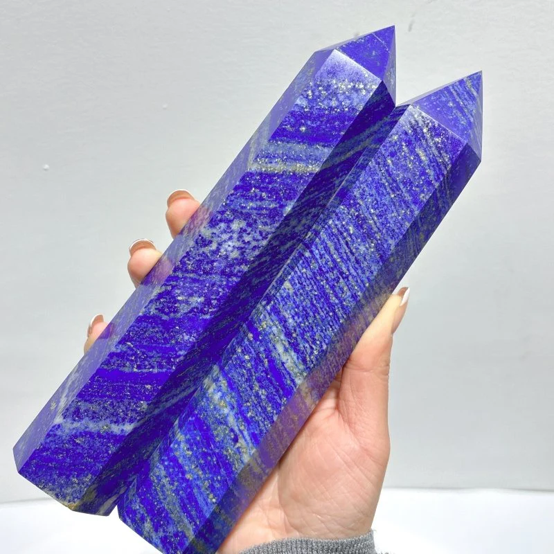 9 Pieces Large Lapis Lazuli Tower Point - Image 2