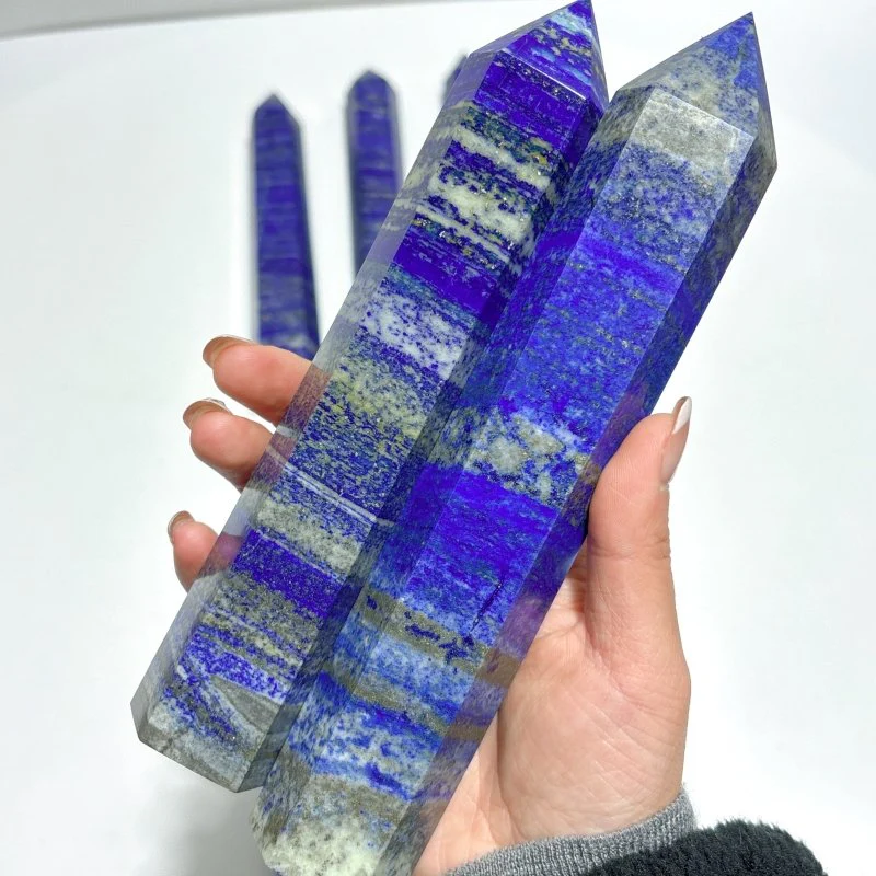 9 Pieces Large Lapis Lazuli Tower Point - Image 5
