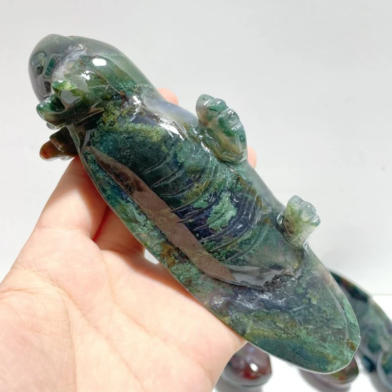 9 Pieces Ocean Jasper Newt Carving - Image 2
