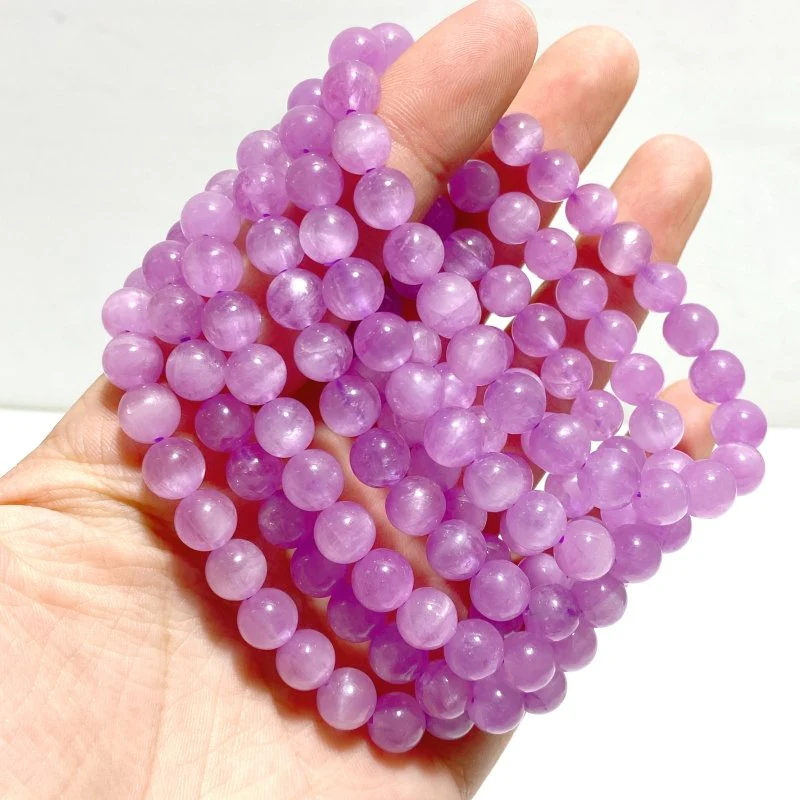 9 Pieces Purple Spodumene Kunzite Bracelets - Image 3