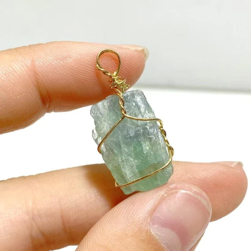 9 Types Raw Stone Crystal Pendants Wholesale Rose Quartz Chevron Amethyst Sunstone - Image 11