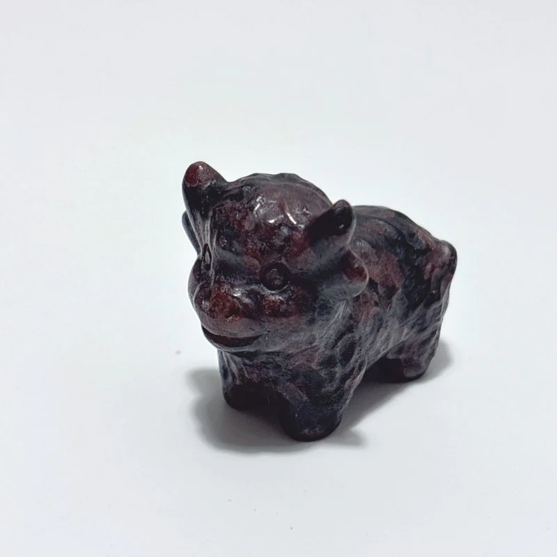 9 Types Cute OX Calf Carving Wholesale Obsidian Pink Opal Green Aventurine - Image 10