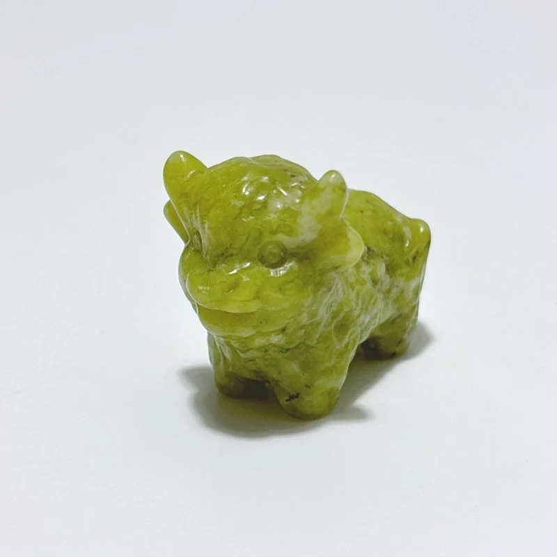 9 Types Cute OX Calf Carving Wholesale Obsidian Pink Opal Green Aventurine - Image 3