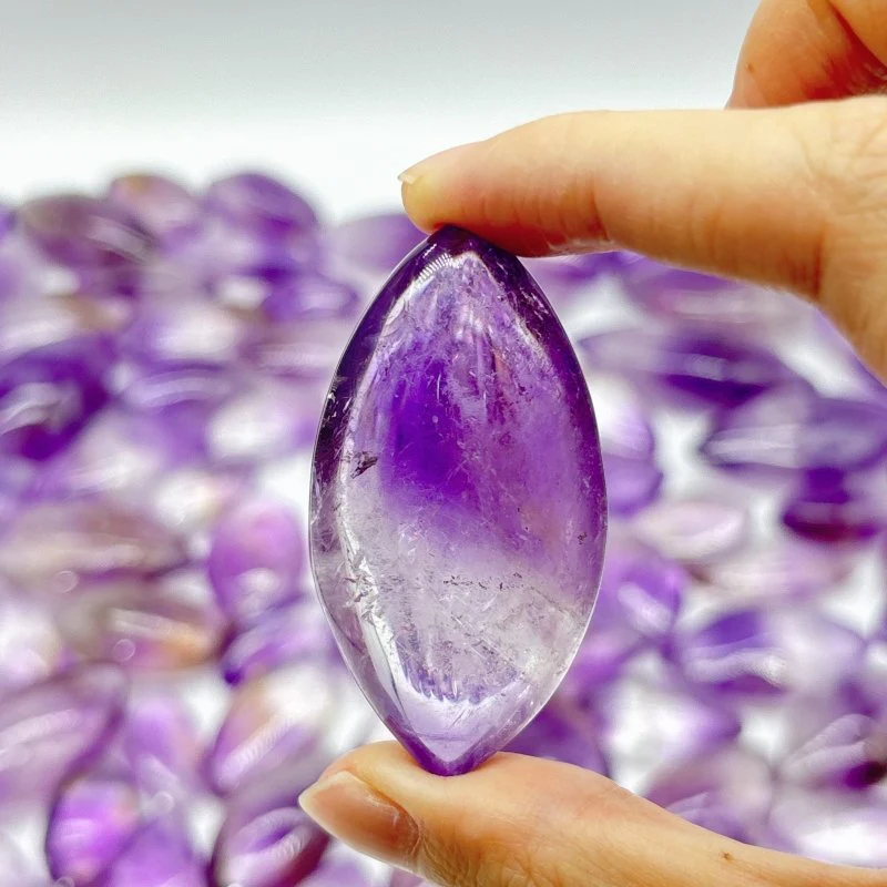 91 Pieces Amethyst Horse Eye Shape - Image 4