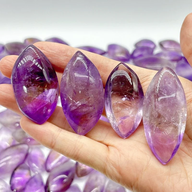 91 Pieces Amethyst Horse Eye Shape - Image 5