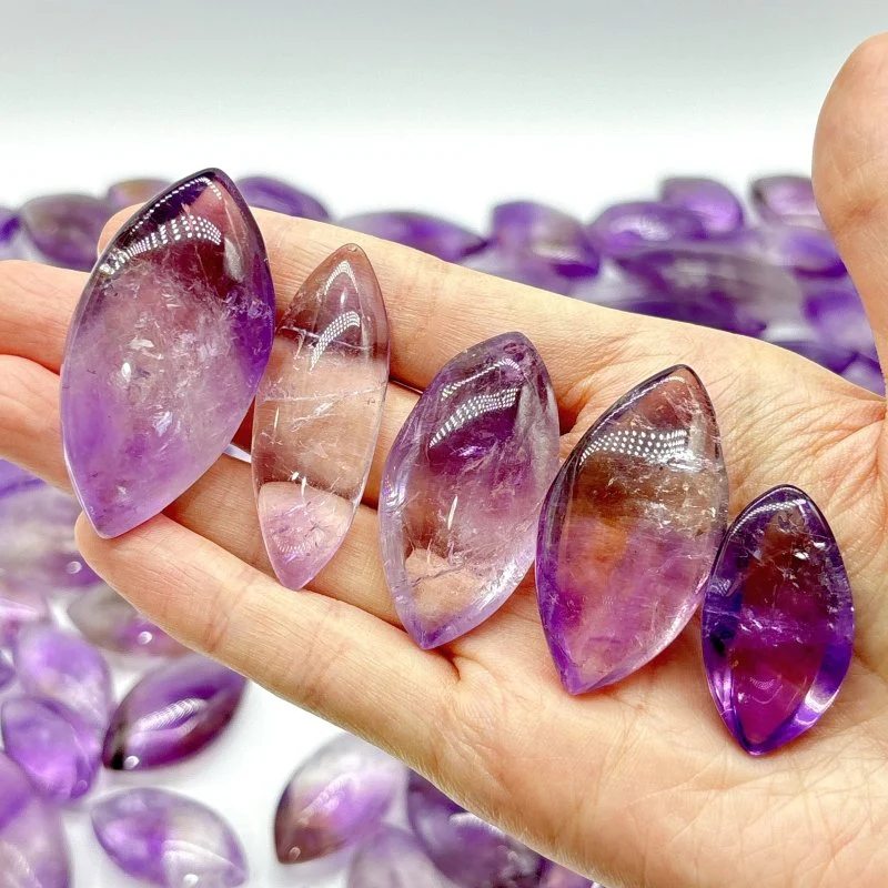 91 Pieces Amethyst Horse Eye Shape - Image 7