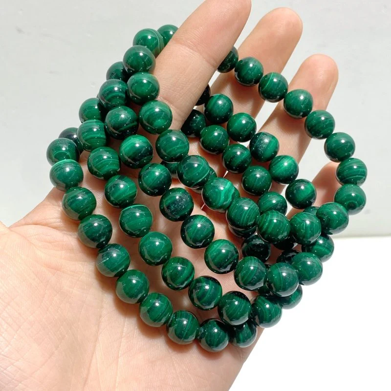 9MM Malachite Bracelet Wholesale - Image 3