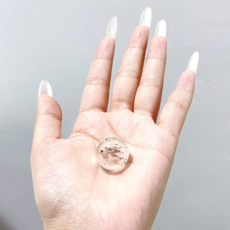 A101 Enhydro Quartz Sphere With Moving Bubble - Image 4