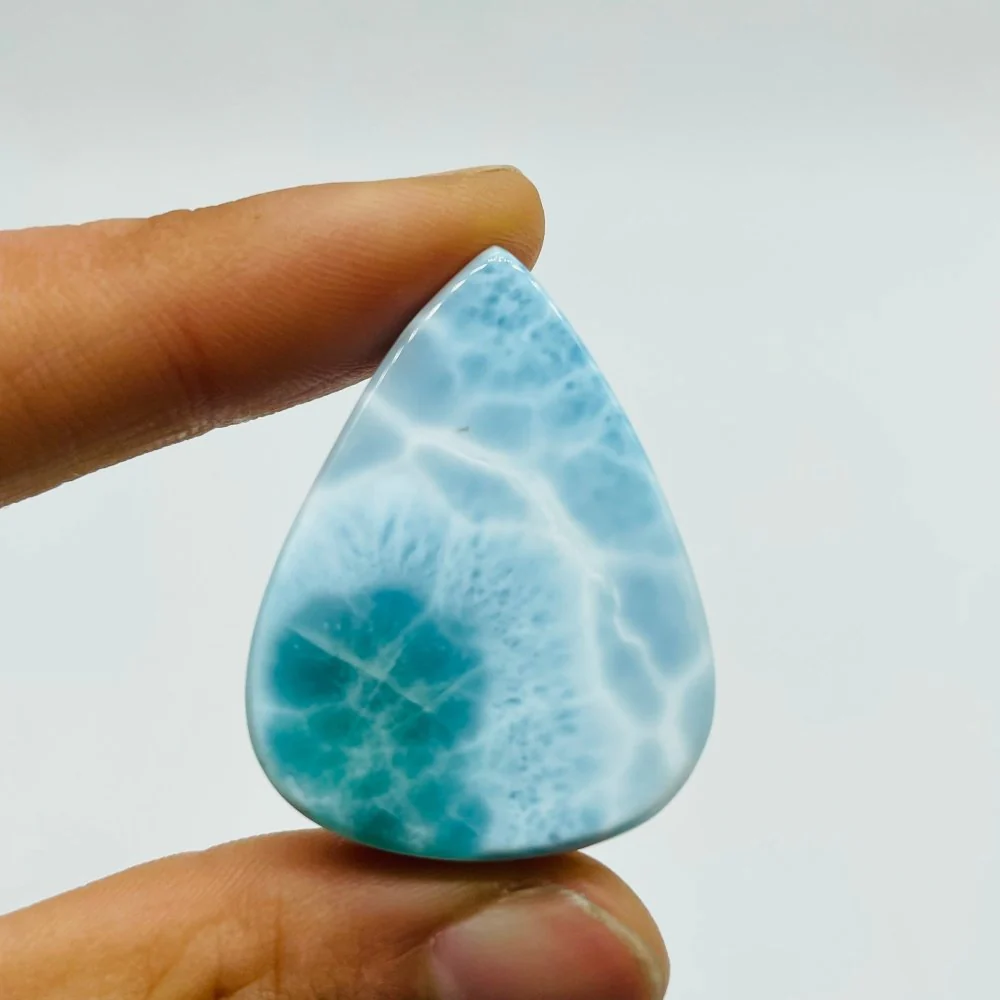High Quality Dominican Republic Larimar Waterdrop Shape Diy Pendant - Image 2