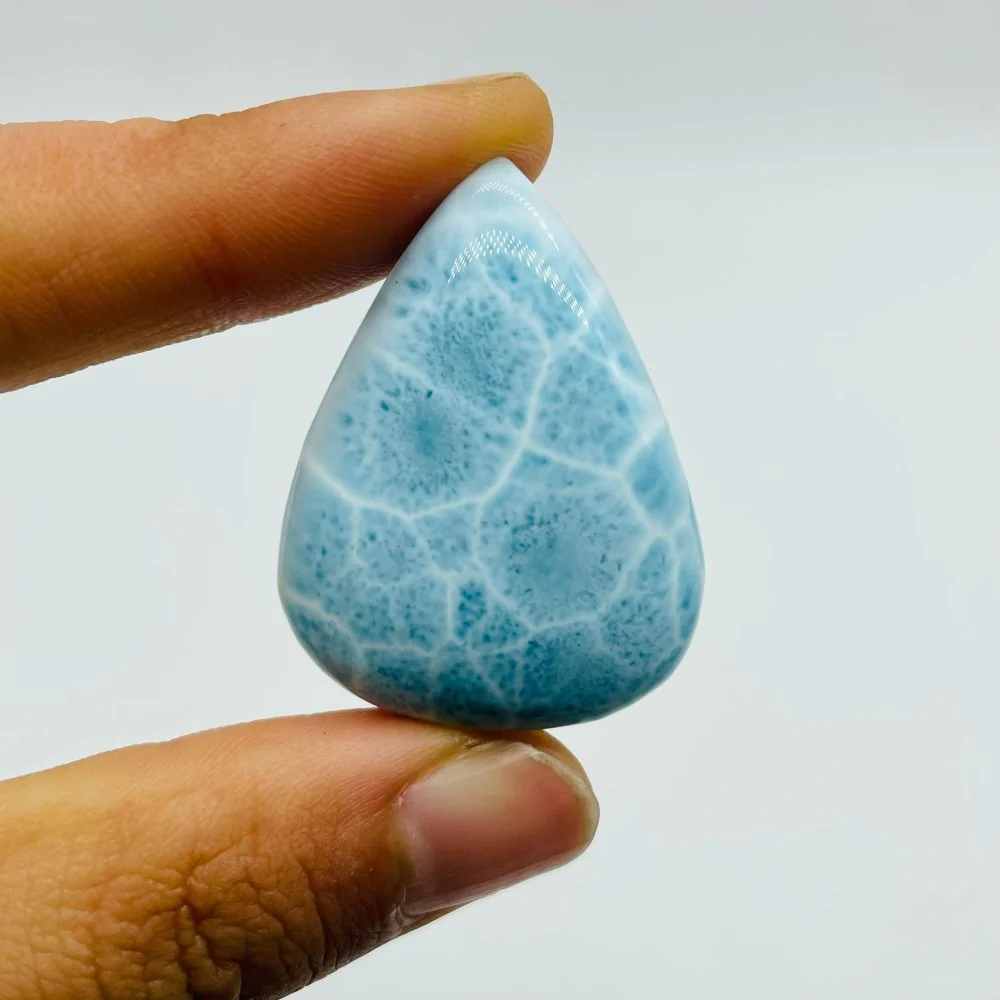 High Quality Dominican Republic Larimar Waterdrop Shape Diy Pendant - Image 4