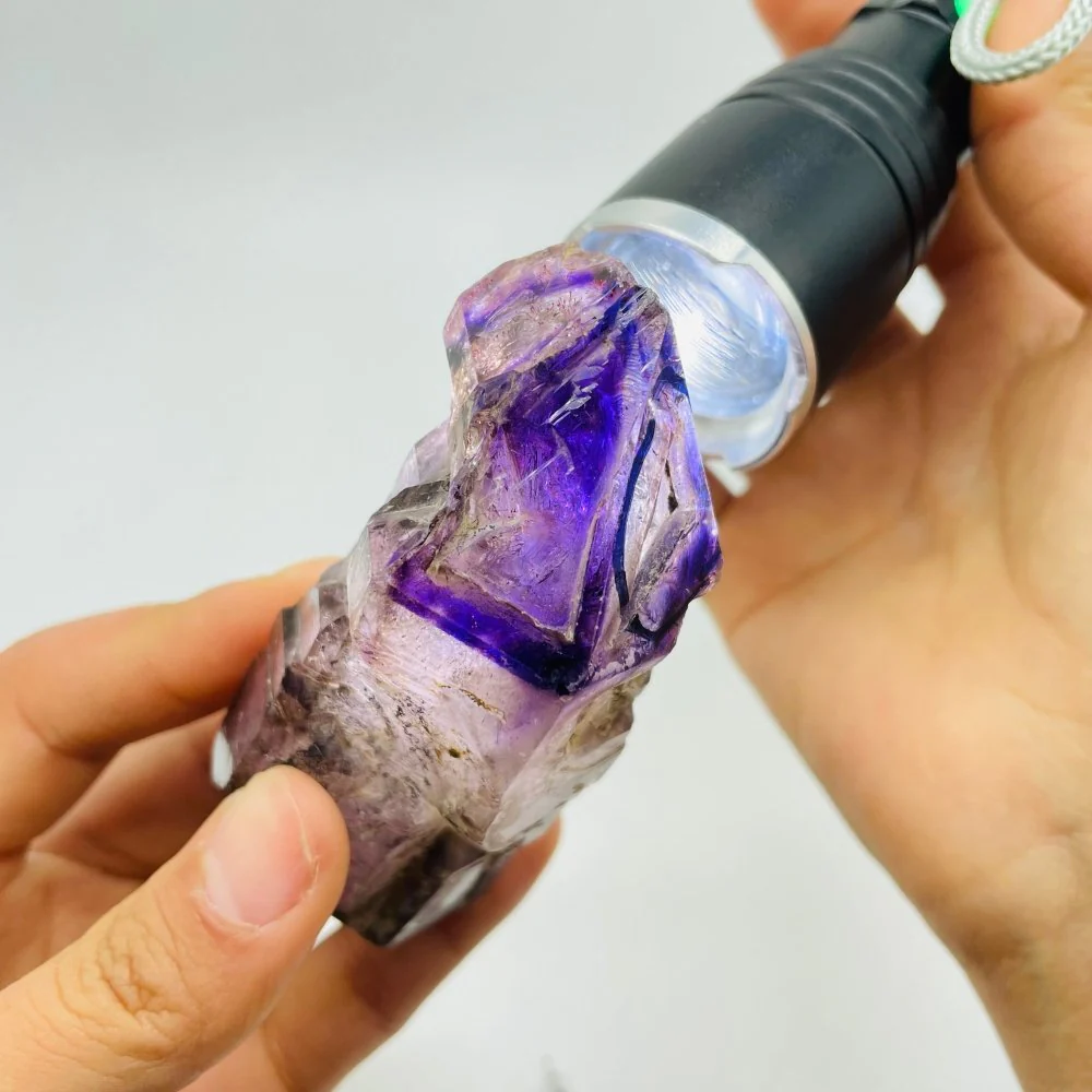 A48 Super7 Amethyst Enhydro Skeletal Crystal - Image 2