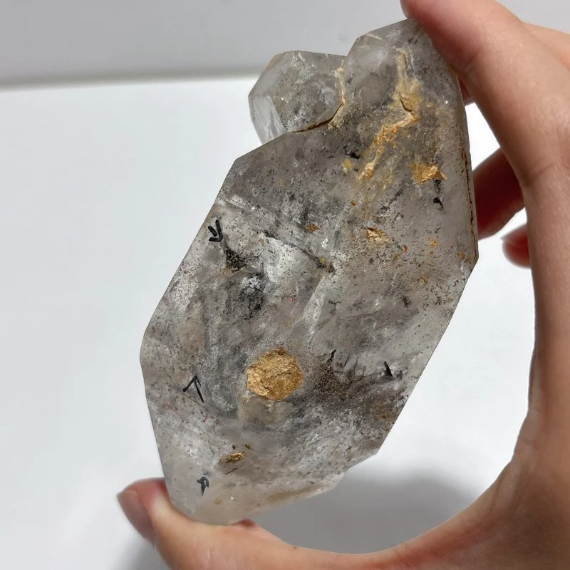 A56 Black Quicksand Large Moving Bubble Enhydro Quartz For Collection - Image 3