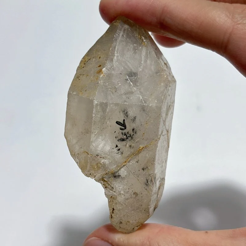 A65 Enhydro Quartz Double Point Crystal - Image 2