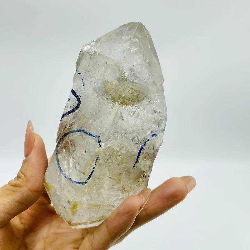 A75 Enhydro Crystal Double Point With Many Bubbles - Image 2