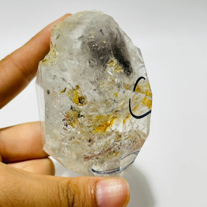 A89 Black Quicksand With Rainbow Enhydro Quartz - Image 2