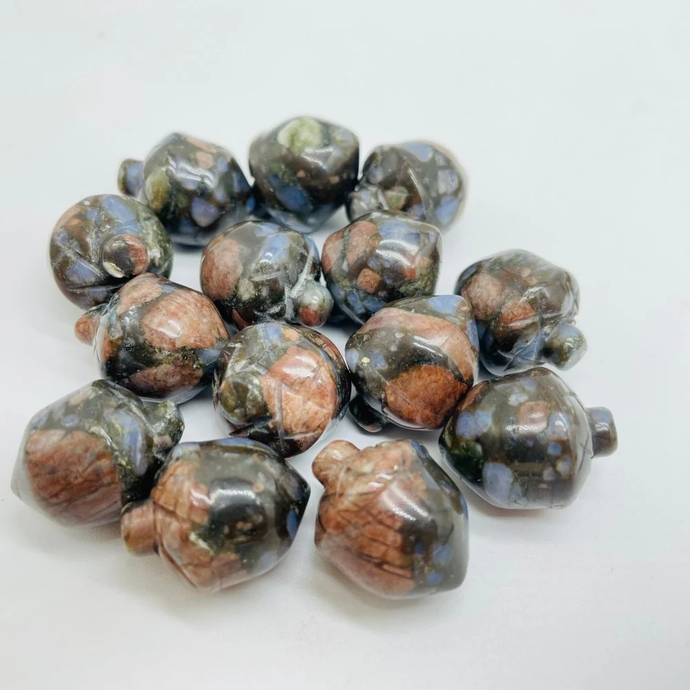 5 Types Africa Blood&Chevron Amethyst Acorns Carving Quartz Wholesale - Image 6