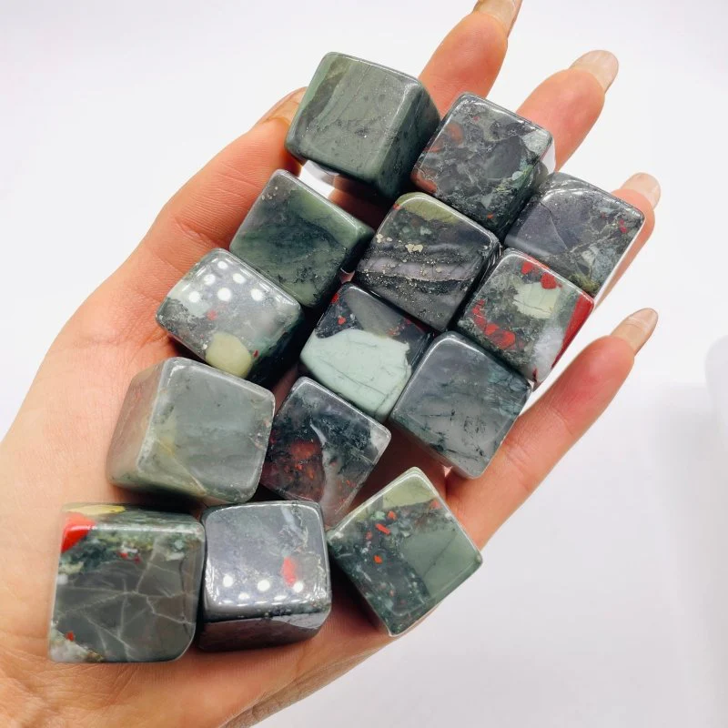 Africa Blood Stone Cube Tumbled Wholesale - Image 2