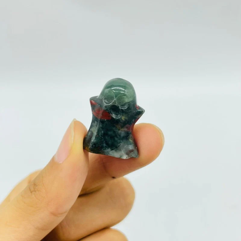 Mini Africa Blood Stone Ghost Carving Halloween Crystals Wholesale - Image 2