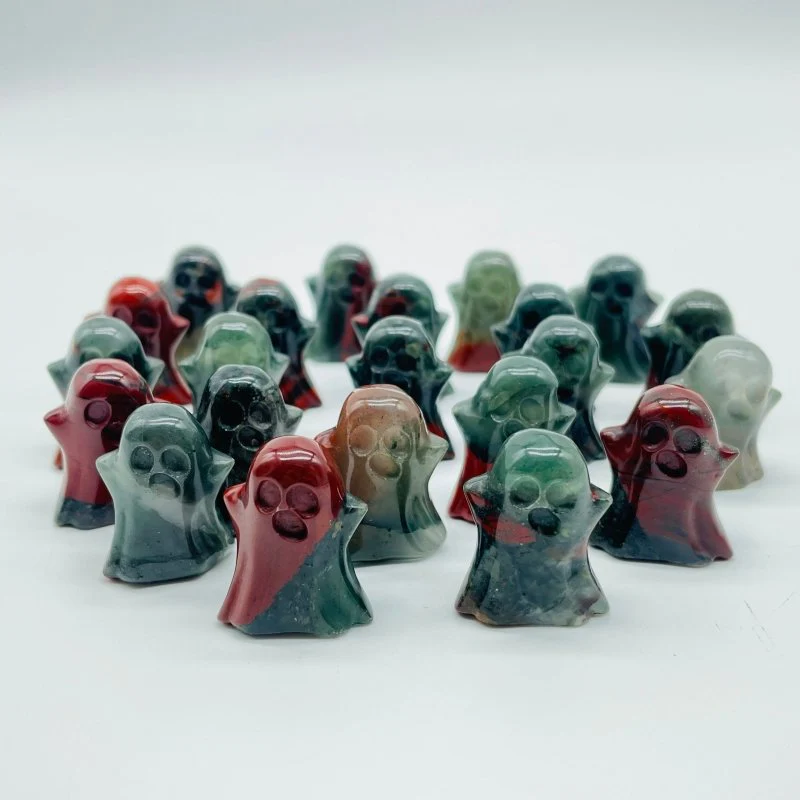 Mini Africa Blood Stone Ghost Carving Halloween Crystals Wholesale - Image 4