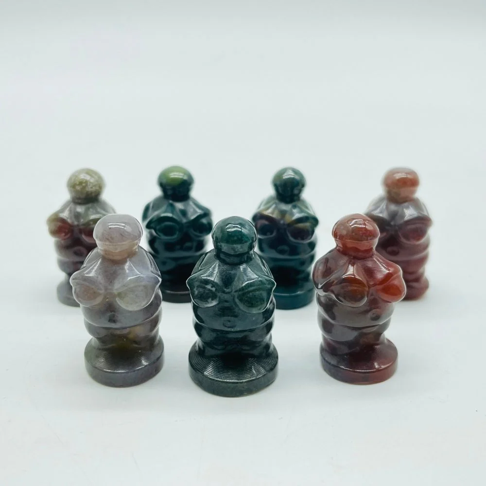 Africa Blood & Ocean Jasper Goddess Carving Wholesale - Image 3