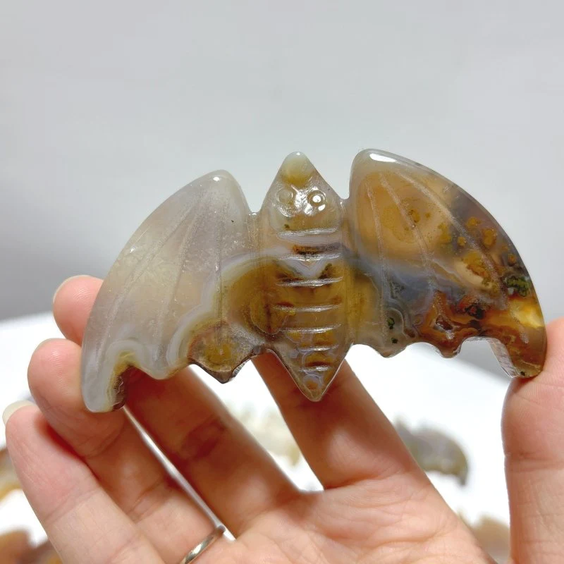 20 Pieces Agate Bat Carving Animal - Image 6