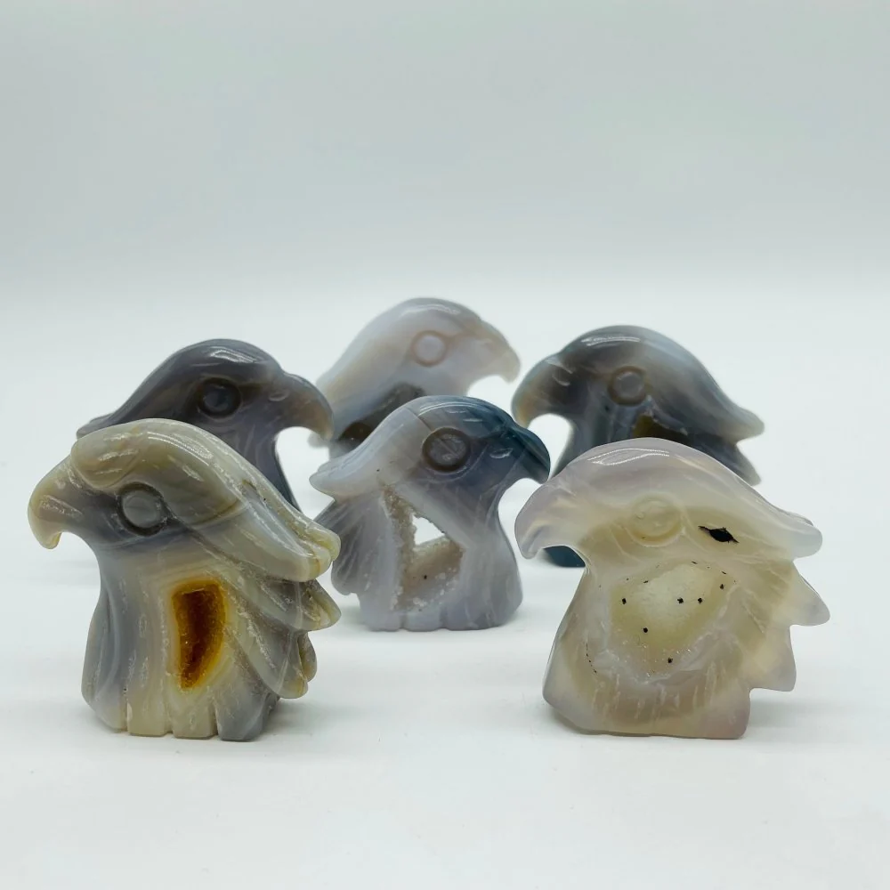 Agate Eagle Geode Druzy Eagle Carving Wholesale - Image 3