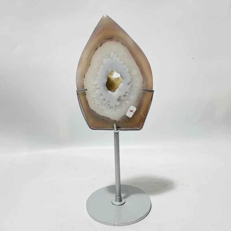 7 Pieces Large Geode Agate Arrow Head With Stand - Image 3
