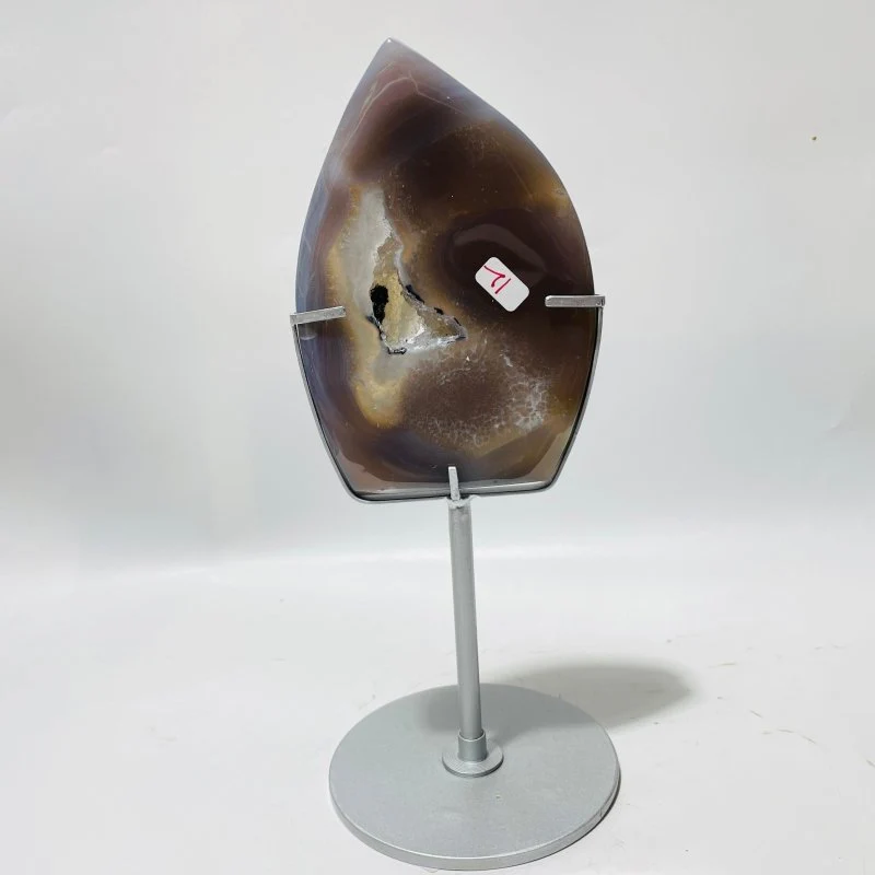 7 Pieces Large Geode Agate Arrow Head With Stand - Image 8
