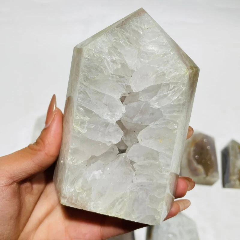 11 Pieces Geode Druzy Agate Tower - Image 2