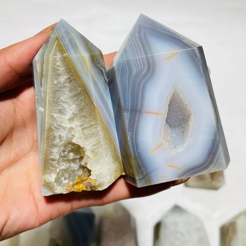 11 Pieces Geode Druzy Agate Tower - Image 7