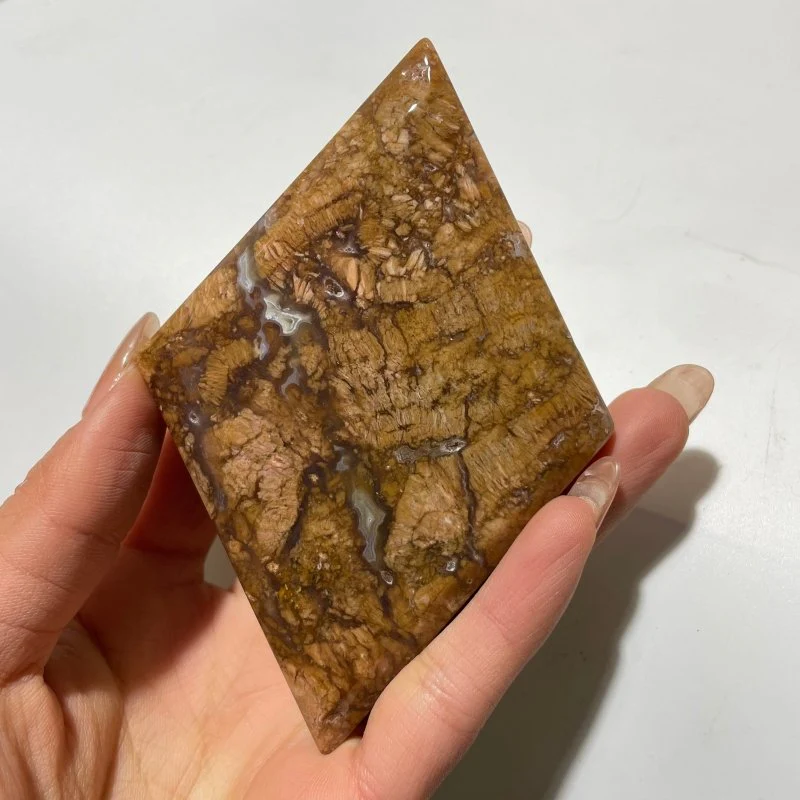 Orange Agate Rhombus Shaped Wholesale - Image 5
