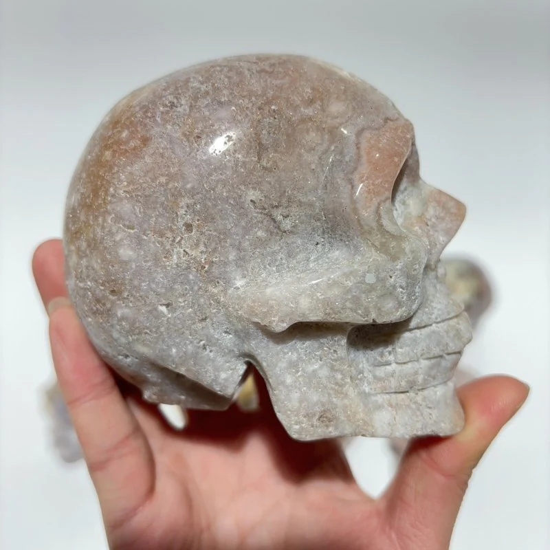 10 Pieces Large Agate Skull Carving - Image 10