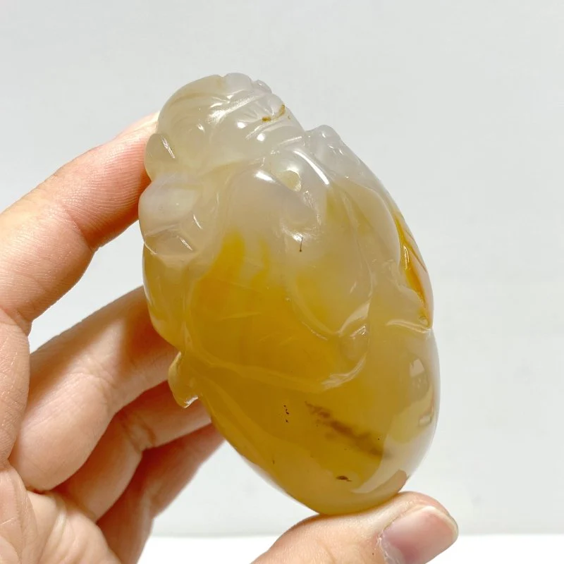 10 Pieces Beautiful Agate Tiger Carving - Image 4