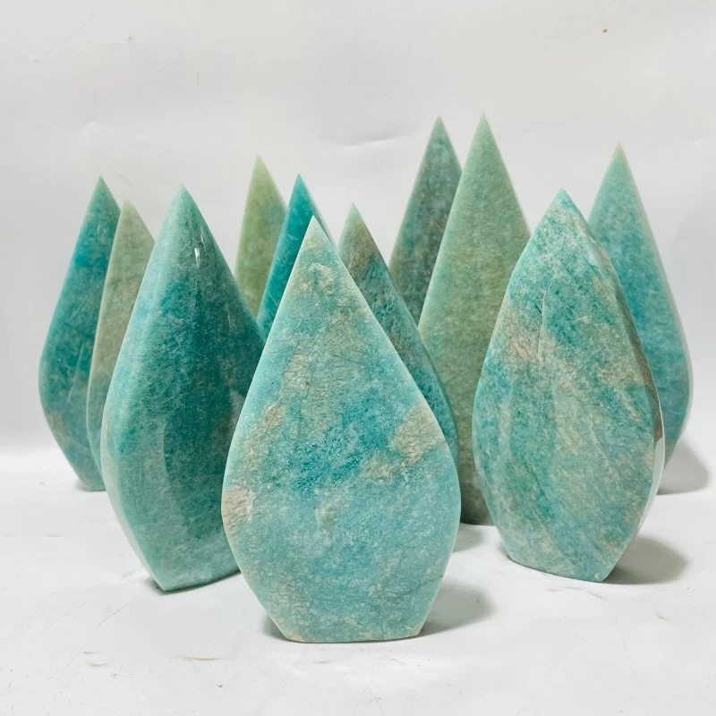 11 Pieces Amazonite Arrow Head Crystal Carving - Image 2