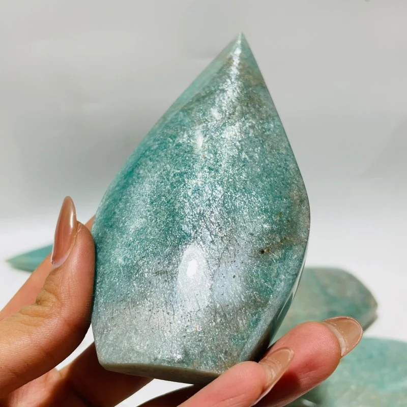 11 Pieces Amazonite Arrow Head Crystal Carving - Image 6