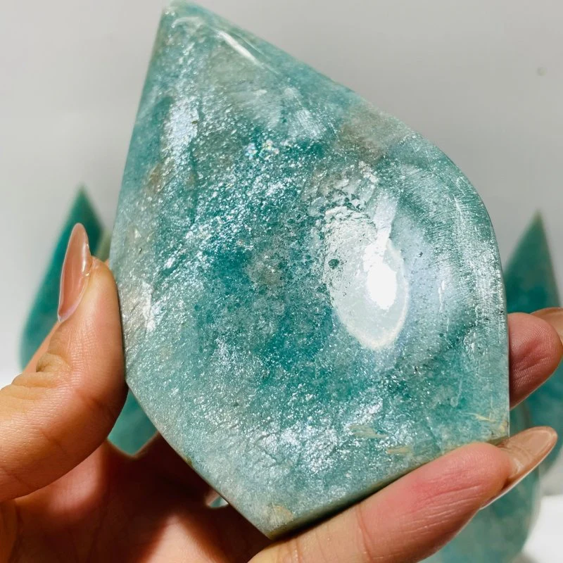 11 Pieces Amazonite Arrow Head Crystal Carving - Image 7