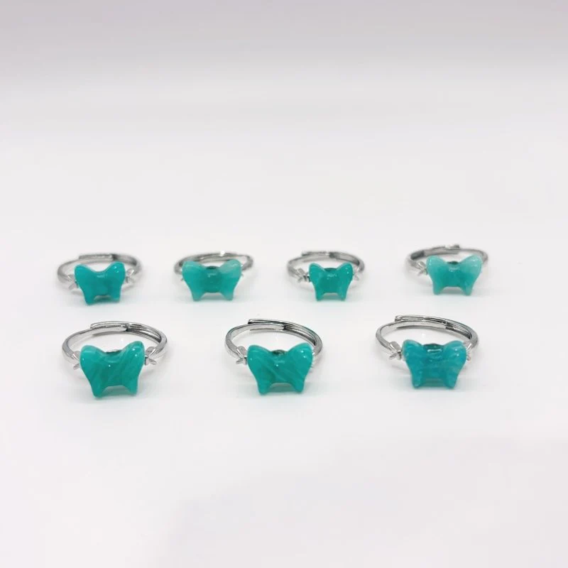 Amazonite Bow Tie Crystal Ring Wholesale - Image 2