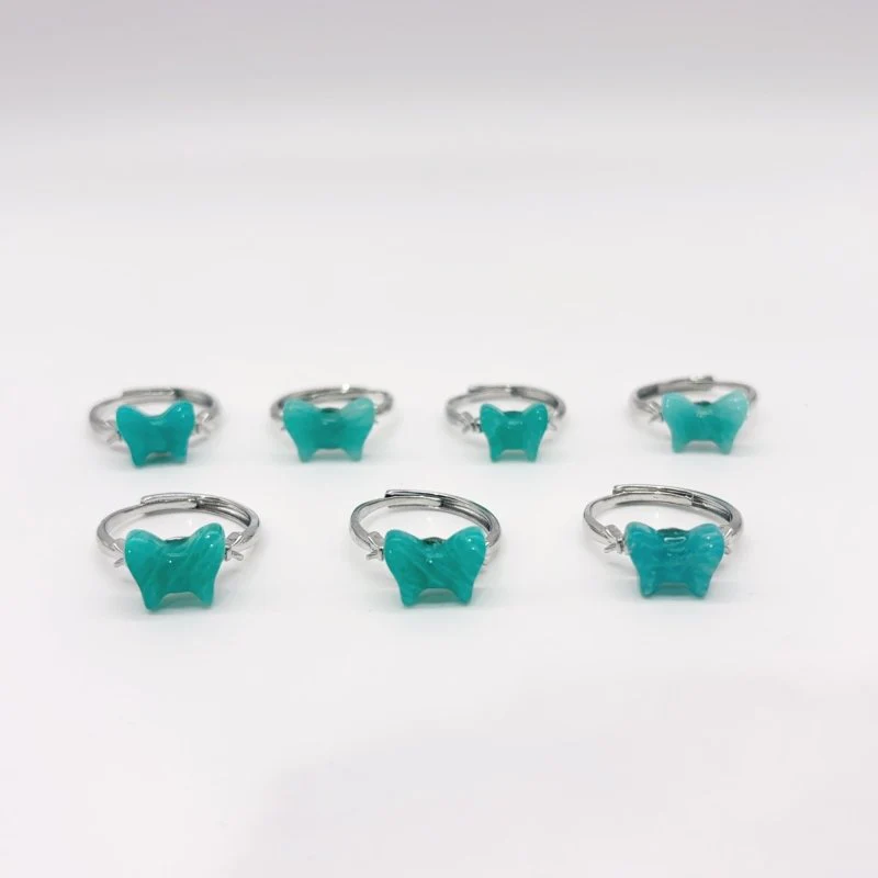 Amazonite Bow Tie Crystal Ring Wholesale - Image 3